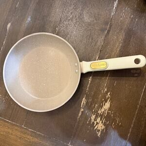 Thyme & Table 8 inch Non-Stick Pan - Cream and Gold